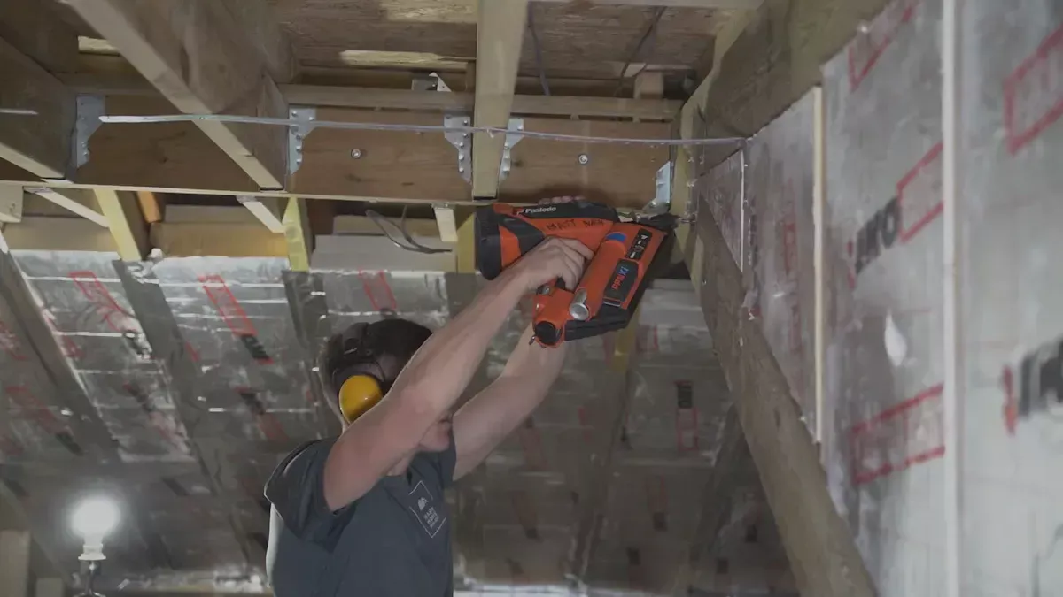 Installing Stainless Steel Insulation Nails